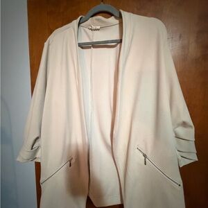 Maurices Cream Open Front Blazer